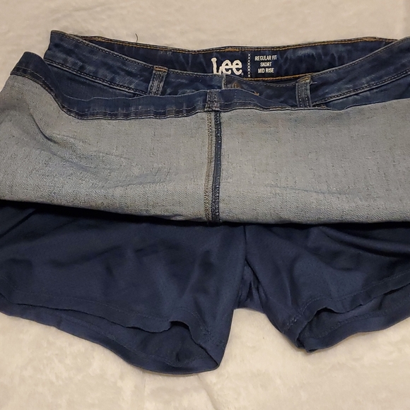 LEE Denim Regular Fit Skort Mid Rise 10 - Picture 4 of 6